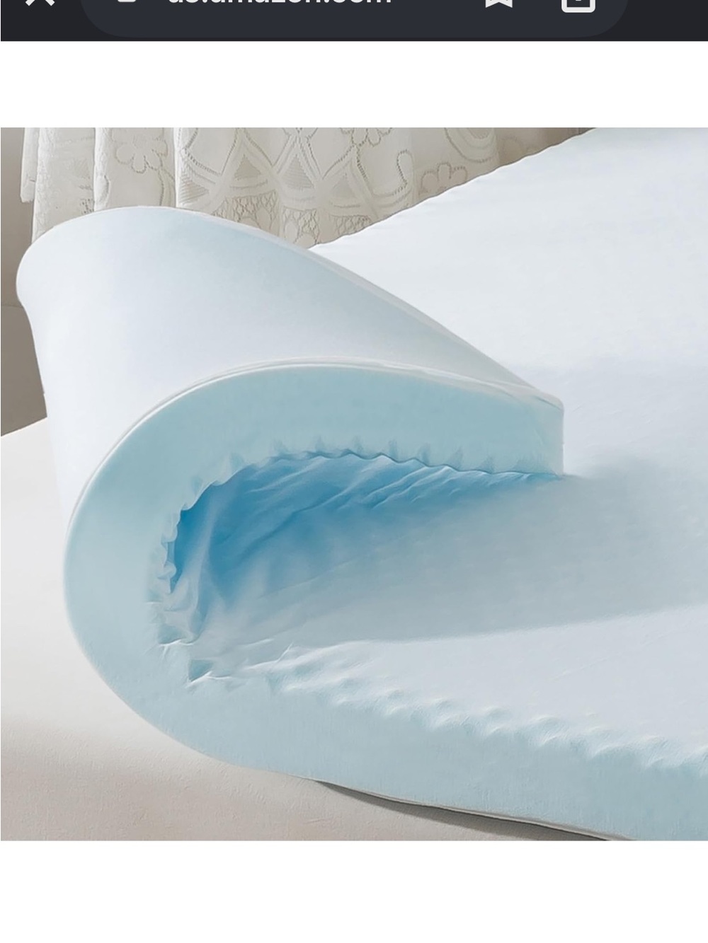 New Open Box WhatsBedding 2 Inch Memory Foam Mattress Topper Full Size, Soft Egg